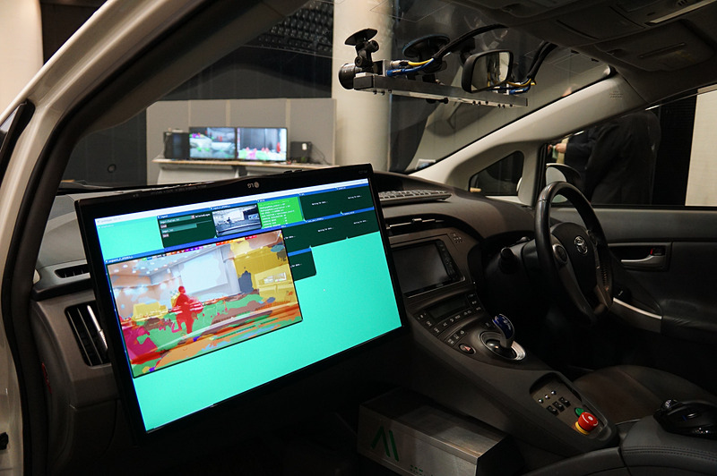 画像認識を行なっている様子