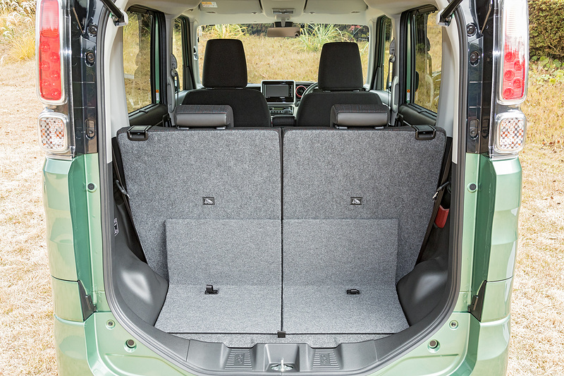 ラゲッジスペースはシチュエーションに応じてアレンジ可能