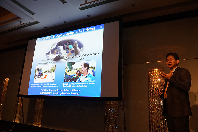 ホンダでは、すべての人に事故ゼロと自由な移動の喜びを提供するするために自動運転技術の開発に取り組んでいるという