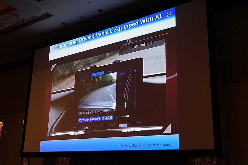 GPSやライダーが有効とならない場面においても自動走行する映像