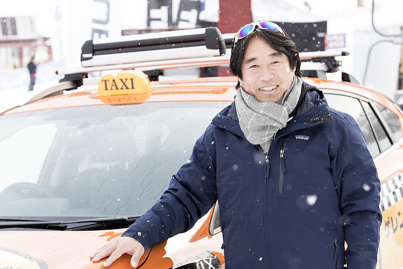 この日は新井敏弘選手らがドライバーを担当