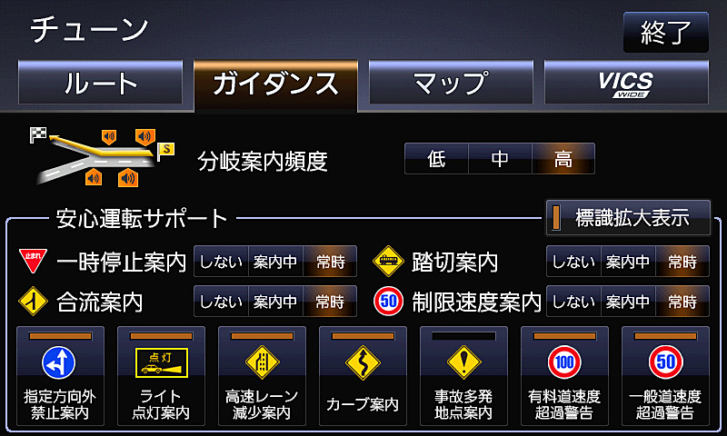 ガイダンスチューン