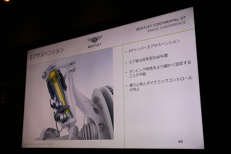 「3チャンバー式エアサスペンション」を採用