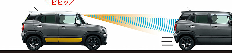 「先行車お知らせ機能」