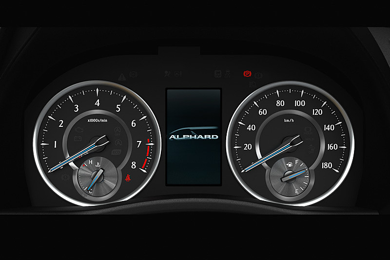 ガソリン車のオプティトロンメーター（メーター照明度コントロール付）
