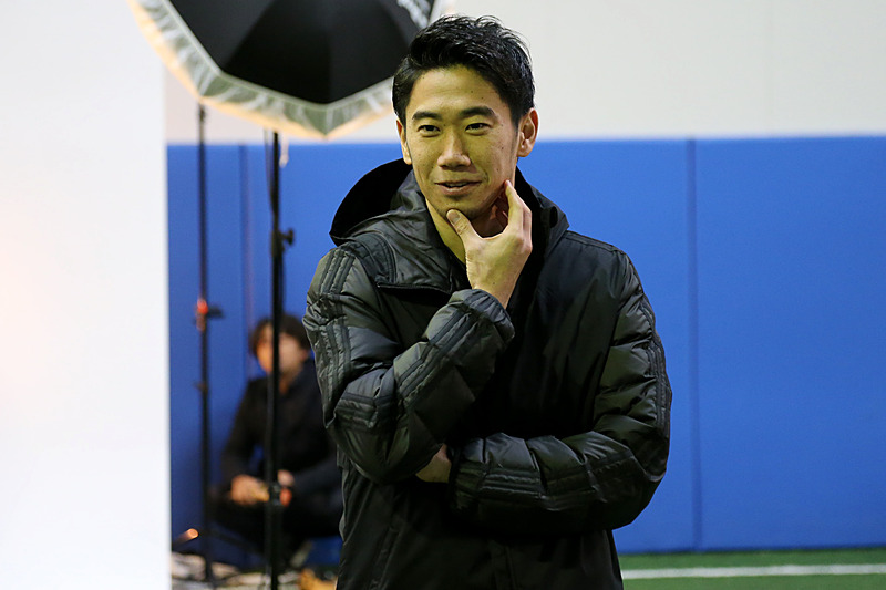 イベントの冒頭に挨拶を行なう香川選手