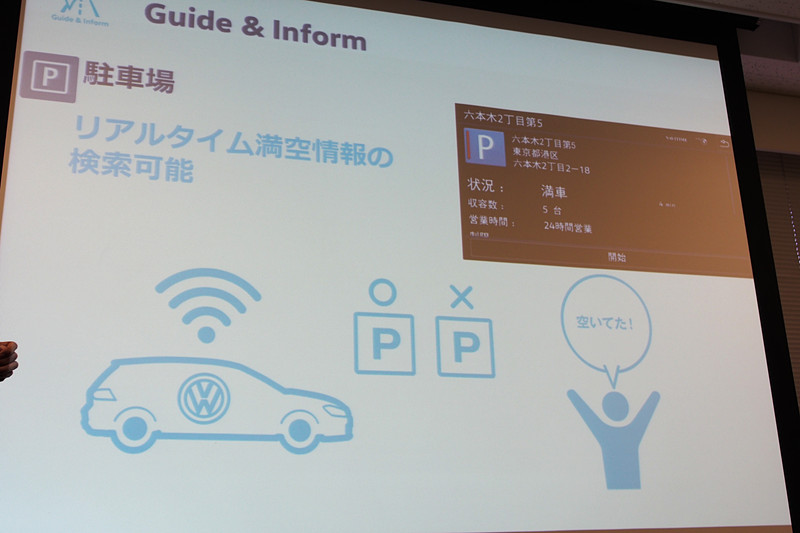 駐車場の満空情報をリアルタイムで確認