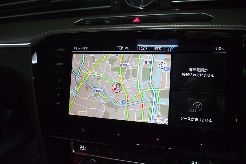 昼間の地図表示