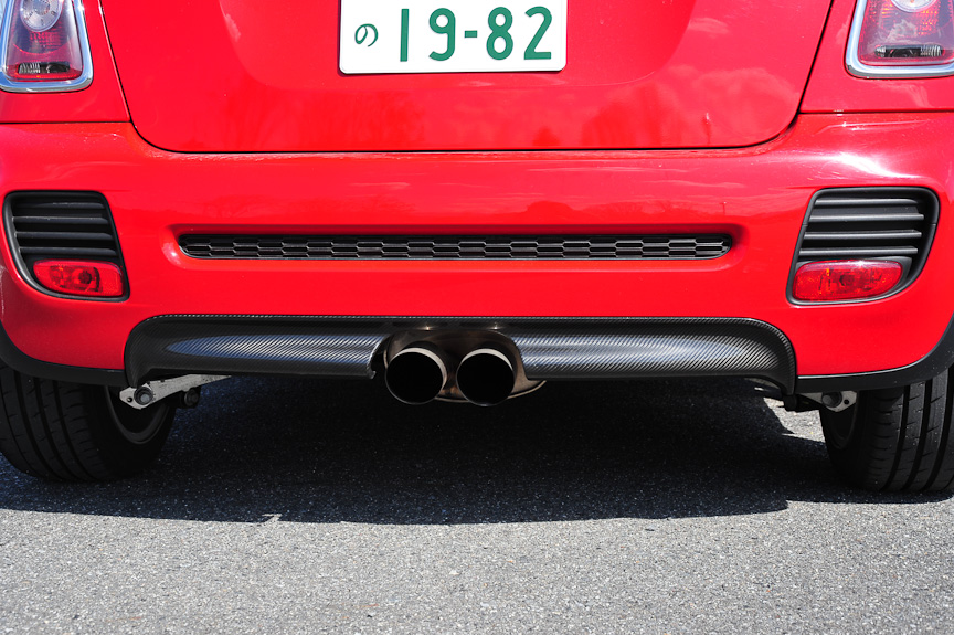 カーボンのバック・ドア・ハンドル、リア・エプロ	ンとカーボン・ディフューザー、リア・スポイラーはオプション