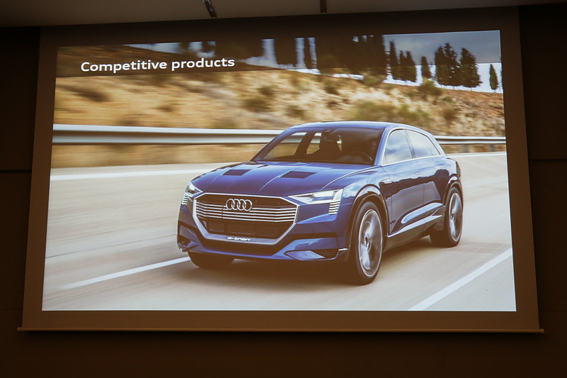 アウディ初のEV（電気自動車）である「e-tron」は2018年にドイツで発売され、日本市場でも2020年までに導入予定