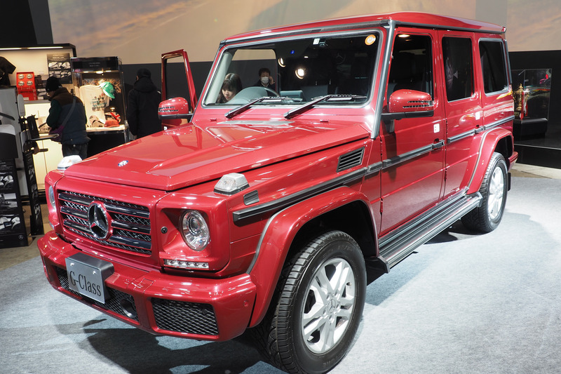 G 350 d。右ハンドル仕様でラグジュアリーパッケージを装着