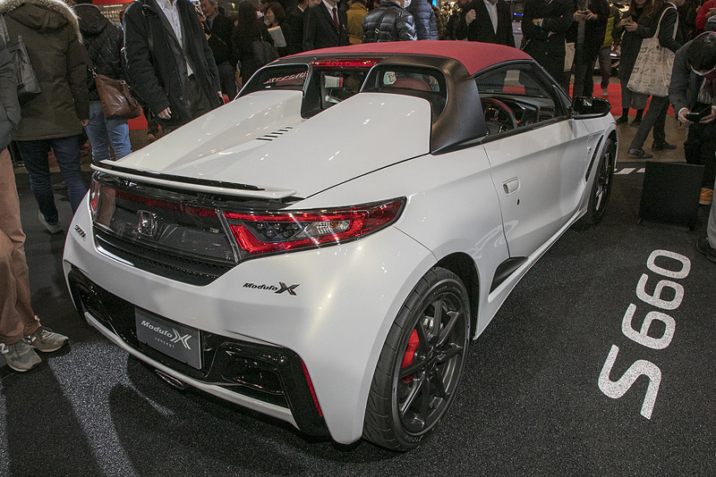 「S660 Modulo X Concept」。このクルマと「フリード Modulo X」については後日、別記事で紹介する