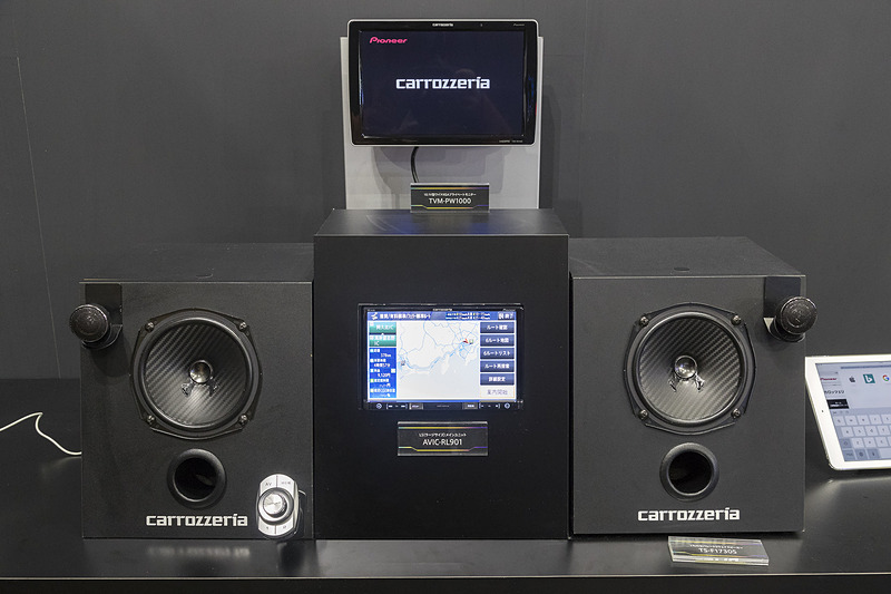 実機でサイバーナビを体験できるコーナー