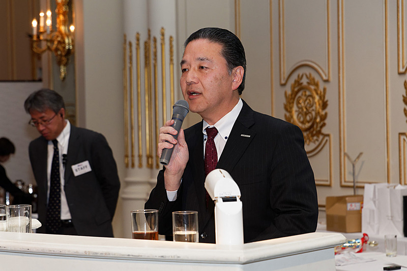 富士スピードウェイ株式会社 代表取締役社長 原口英二郎氏。「富士スピードウェイは、長い歴史のなかで耐久レースを大切にしてきた。今回の24時間耐久レース、皆さんの協力を得ながら長く続けていきたい」と話した