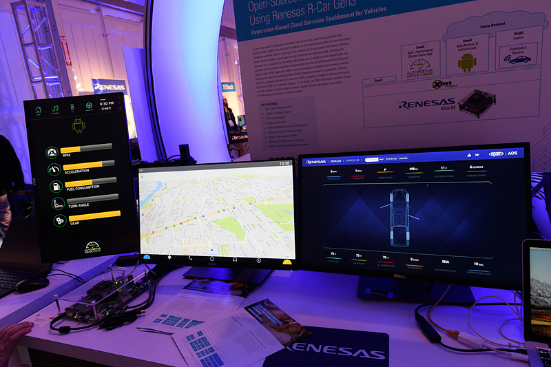 こちらは、R-Car H3の上でXenを実行。仮想環境を作り出して複数のOSを動作させている