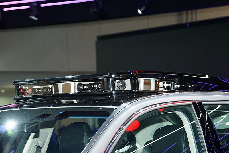 ルーフに設置されたセンサー