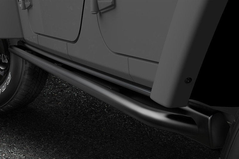 サイドシルをガードするMopar製ロックレール