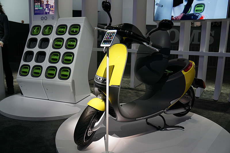 持続可能なエネルギー利用を目指すパートナーとの協業を紹介。その一例として台湾ゴゴロとの取り組みなどが展示された