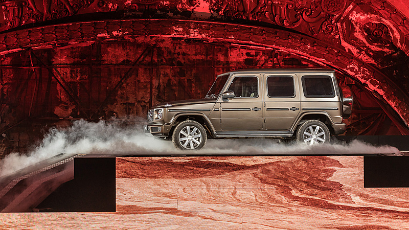 新型Gクラスの発表の様子