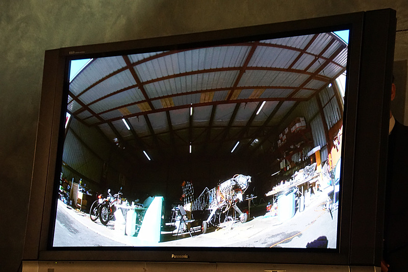 整備中の機体の様子