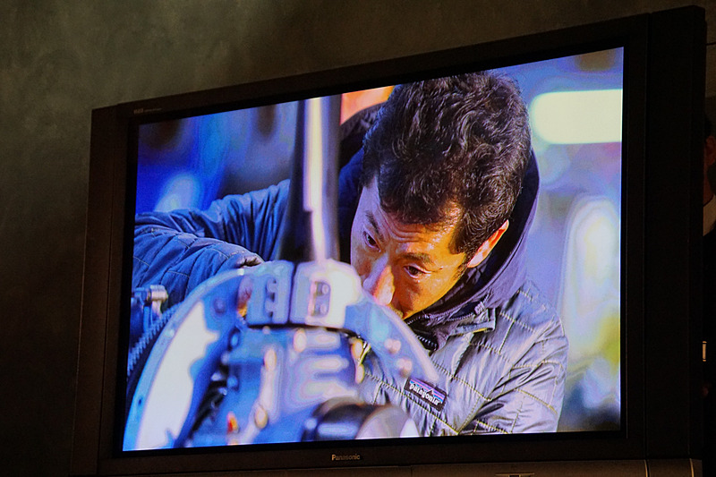 整備中の機体の様子