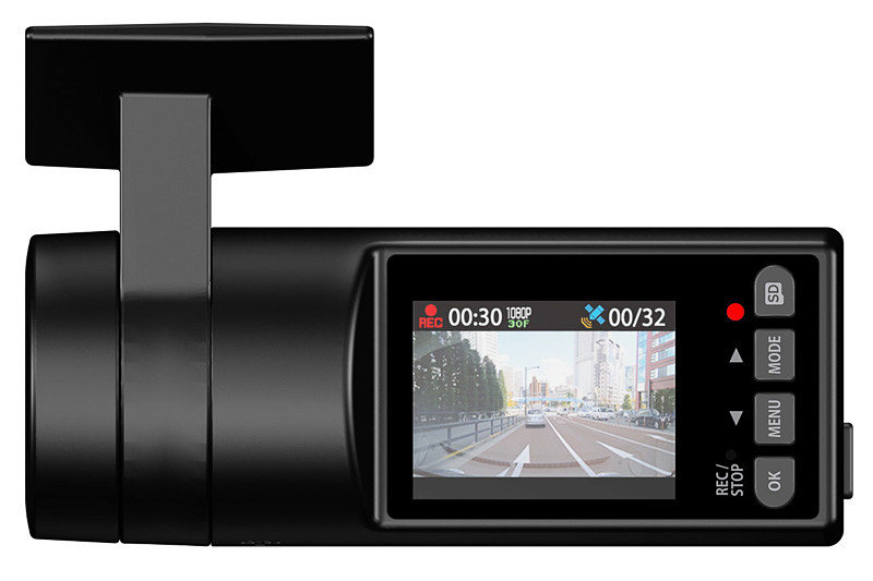 1.5インチTFT液晶を搭載し、記録映像をその場で再生可能