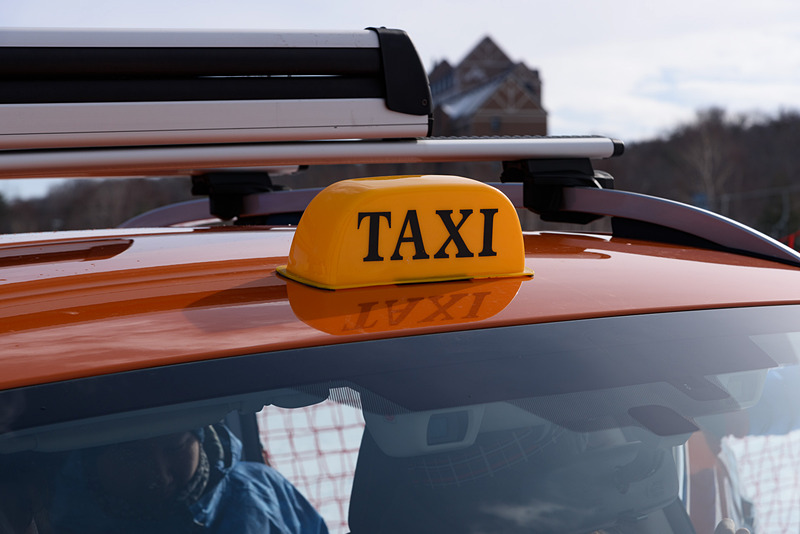 TAXIならではのパーツ