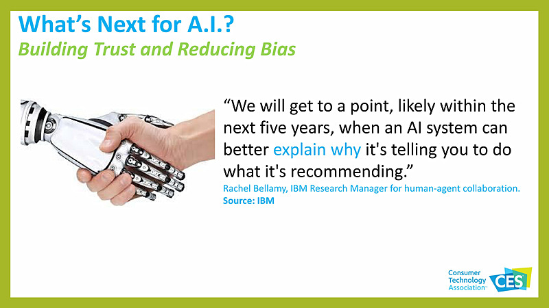 AI（人工知能）の動向を示したスライド