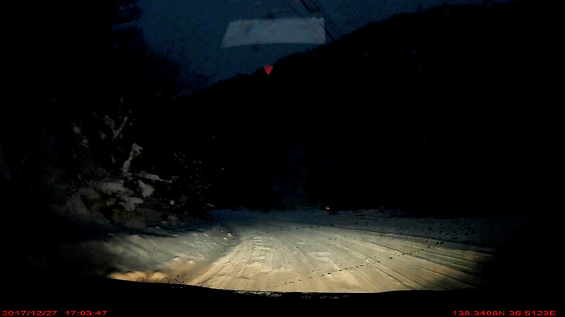 須坂から菅平高原を経由して上田に抜ける山道のドラレコ映像の静止画キャプチャ