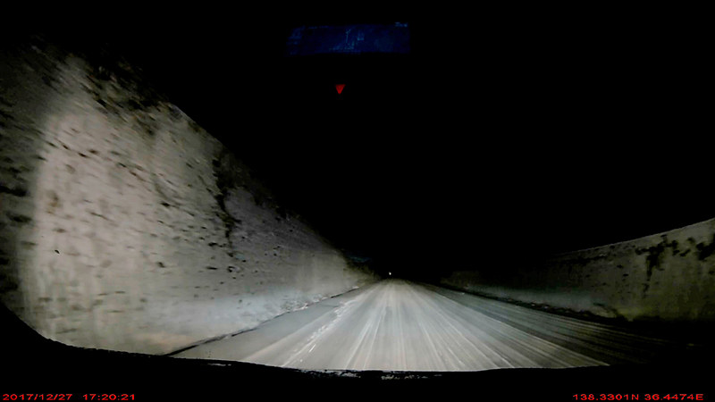 須坂から菅平高原を経由して上田に抜ける山道のドラレコ映像の静止画キャプチャ
