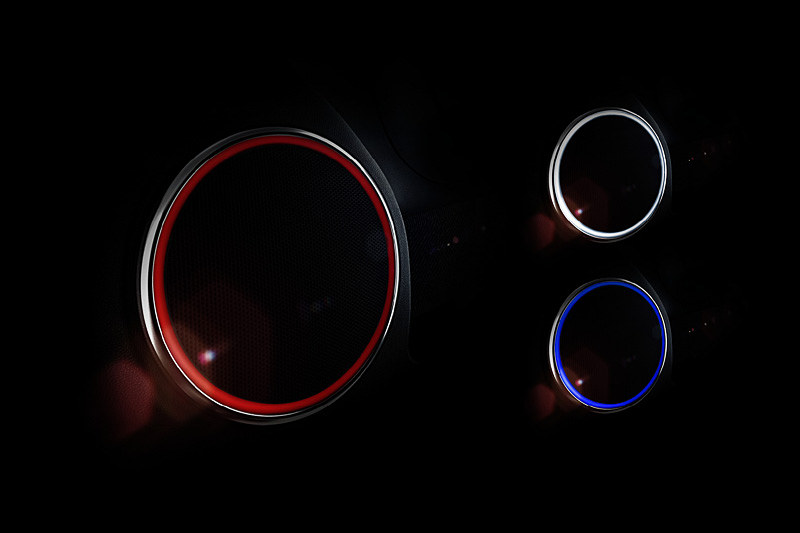 特別装備となるインテリアアンビエントライト（カラー調整機能付）のイメージ