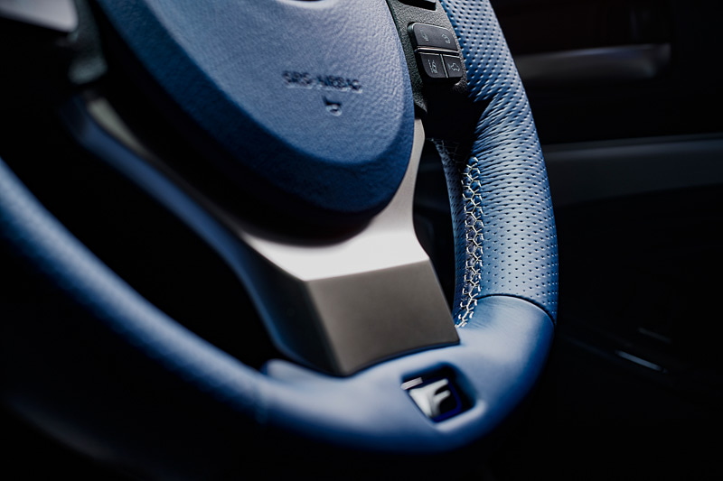 専用ブルー＆アクセントホワイトステアリング