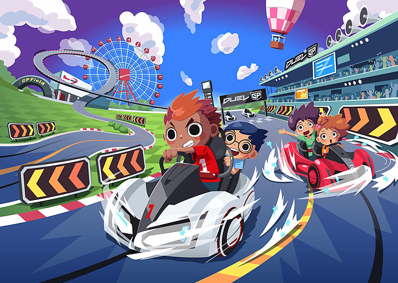 新アトラクション「DUELGP（デュエルジーピー）」