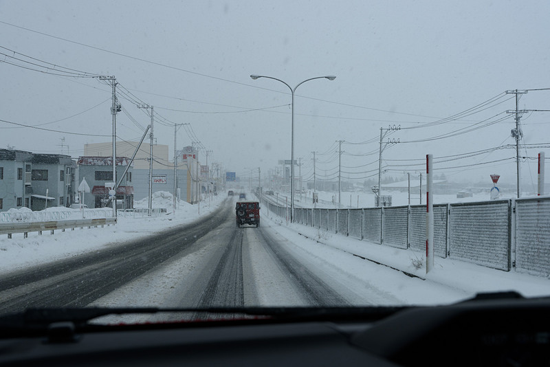 国道4号を浅虫温泉へ。目指すはドライブイン 鶴亀屋食堂