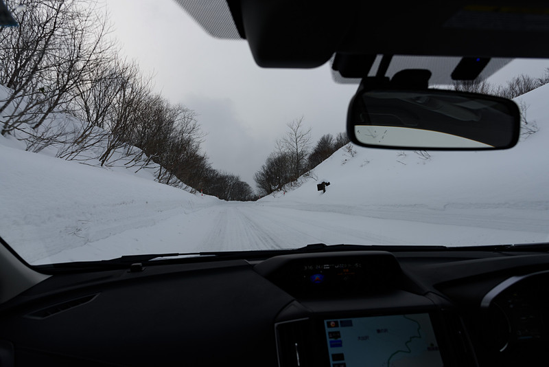 十和田道を走行中