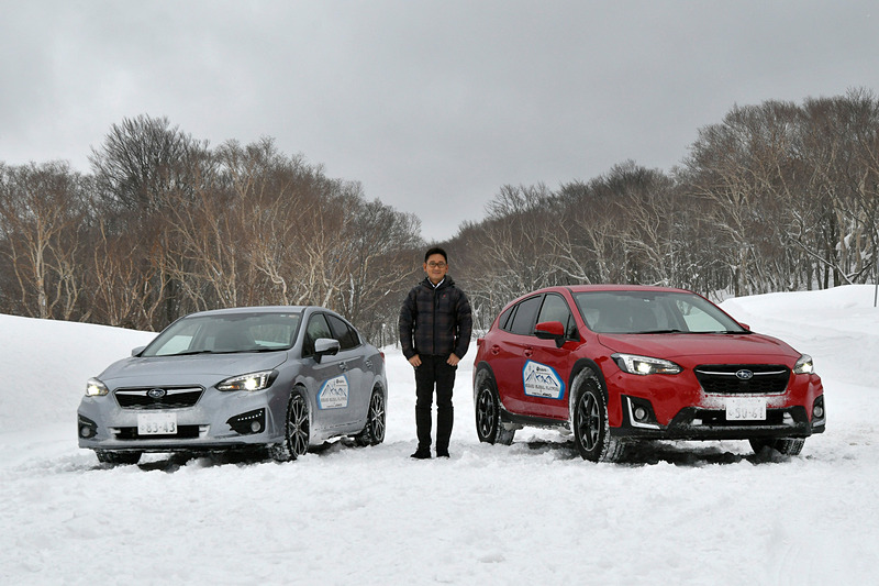 青森から安比高原スキー場まで全工程約185kmをスバル「XV」（右）と「インプレッサ G4」（左）でロングドライブしてきました