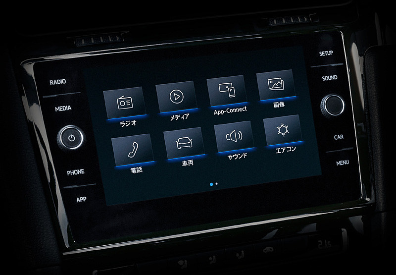 エレガンスラインに標準装備されるインフォテイメントシステム“Composition Media”
