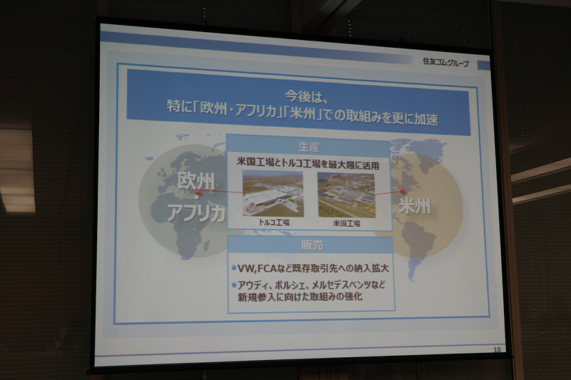 「欧州・アフリカ」と「米州」での売上収益と事業利益を高めるため、米国とトルコにある生産工場を最大限に活用していく