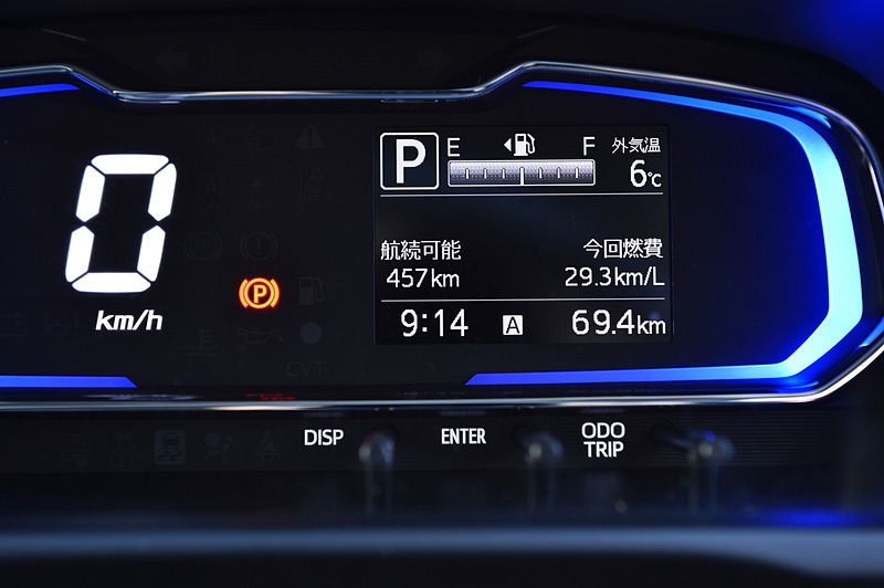 小田原漁港までの燃費は29.3km/Lを達成！