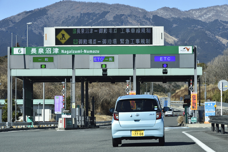 長泉沼津ICから新東名に入り、京都を目指す