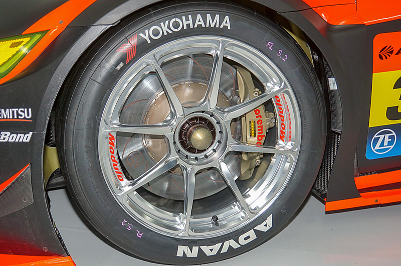 34号車 Modulo KENWOOD NSX GT3のフロント、リアホイール