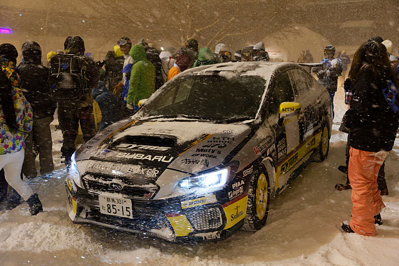 走行の終わった鎌田選手の車両