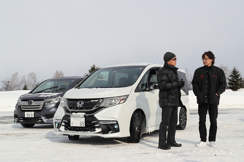 試乗の合間に、Modulo開発責任者であるホンダアクセス 開発部 主任研究員 福田正剛氏とも話して細かな部分を確認