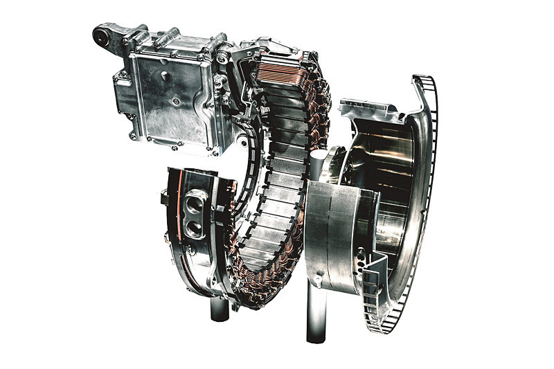 最高出力16kW、最大トルク250Nmを発生する電気モーター