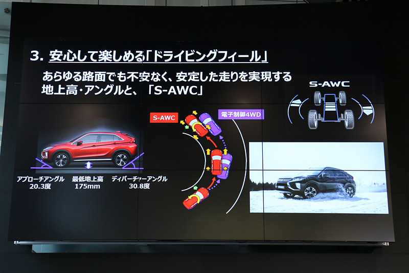 ボディ剛性を高めて走行性能の基本特性を磨き上げ、さらに「S-AWC」などの高度な電子制御であらゆる路面に対応する