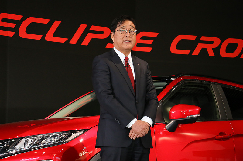 エクリプス クロスは国内事業と世界戦略の双方で重要なモデルだと益子氏はアピール