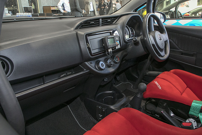 長山選手のヴィッツ。GRスポーツのレーシングパッケージ