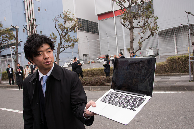 同じ画面はノートPCでも見られる。Dispatcherの画面を説明するSBドライブ株式会社 代表取締役社長兼 CEO 佐治友基氏