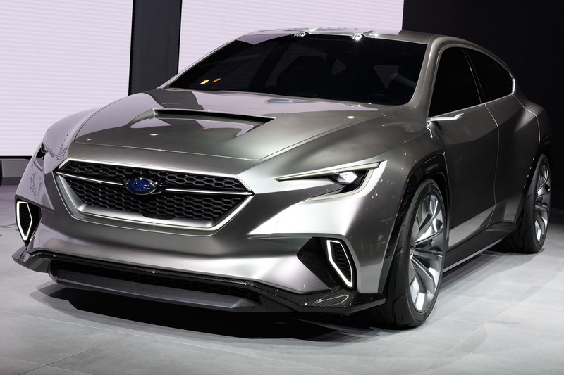 SUBARU VIZIV TOURER CONCEPT。ボディサイズは4775×1930×1435mm（全長×全幅×全高）で、全幅の大きさが1900mmを超える