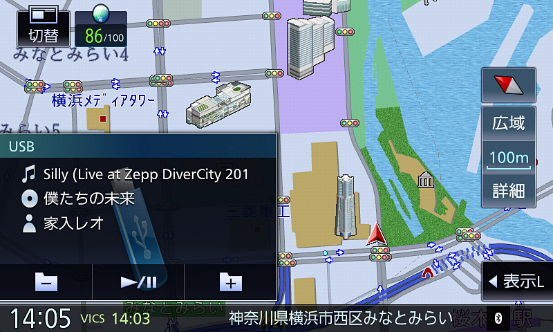 サブウィンドウにAV画面を表示